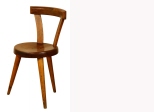 Chaise tripode en bois